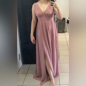 Brand new never worn long pink formal dress